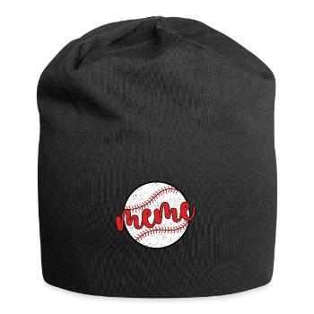 Meme Oma Eines Baseballspieler Baseball Meme - Jersey-Beanie - Schwarz - Vorne