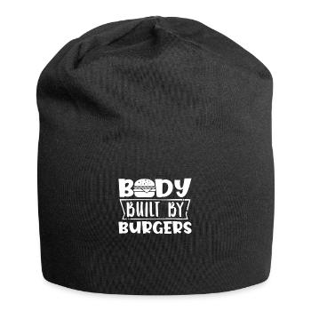 Physique des hamburgers pour les amateurs de hamburgers - Bonnet en jersey - noir - Devant
