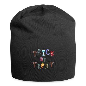 Doux ou aigre Halloween petit monstre - Bonnet en jersey - noir - Devant