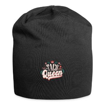 Tacos Queen Symbologie de la nourriture mexicaine - Bonnet en jersey - noir - Devant