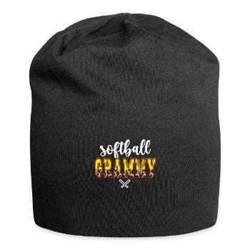 Grammy Oma Eines Softballspieler Softball Grammy - Jersey-Beanie - Schwarz - Vorne