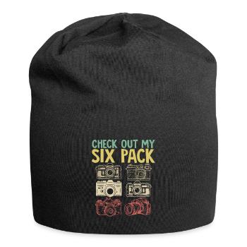 Photography Camera Lens Retro - Jersey-Beanie - Schwarz - Vorne