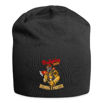 Firefighting saved me - Jersey Beanie - black - Front