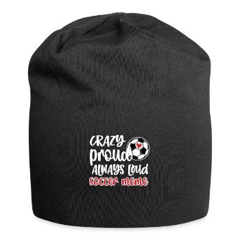 Proud Soccer Meme Grandma Of Soccer Player Meme - Jersey-Beanie - Schwarz - Vorne