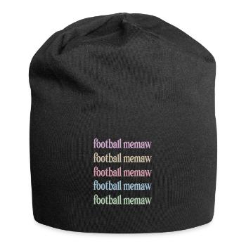 Football Memaw Grandma Of Football Player Memaw - Jersey-Beanie - Schwarz - Vorne