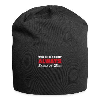 When in doubt, There Is Always One Man Responsible - Jersey Beanie - black - Front