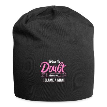 When in doubt, There Is Always One Man Responsible - Jersey Beanie - black - Front