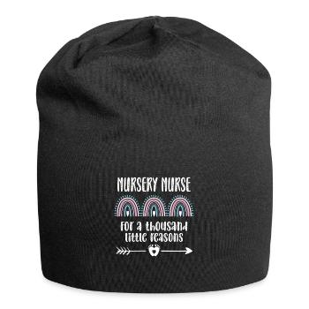Stolze Neugeborenen-Krankenschwester Geschenk - Jersey-Beanie - Schwarz - Vorne