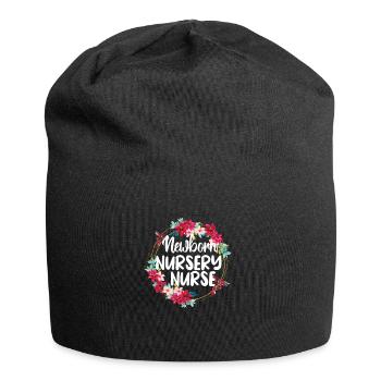 Beste Neugeborenen-Krankenschwester Geschenk - Jersey-Beanie - Schwarz - Vorne