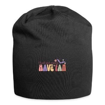 Ghouls wollen nur Spaß haben - Jersey-Beanie - Schwarz - Vorne