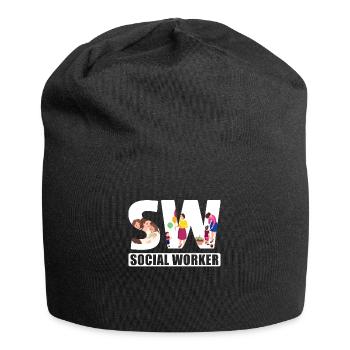 Mois du travail social scolaire Sw Social - Bonnet en jersey - noir - Devant