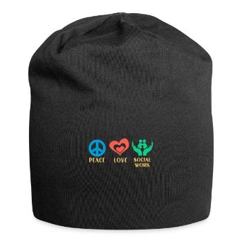 Mois du travail social scolaire Retro - Bonnet en jersey - noir - Devant