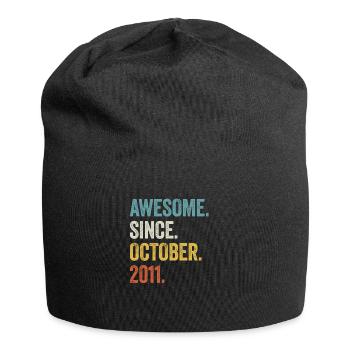 Génial depuis octobre 2011 11ème anniversaire - Bonnet en jersey - noir - Devant