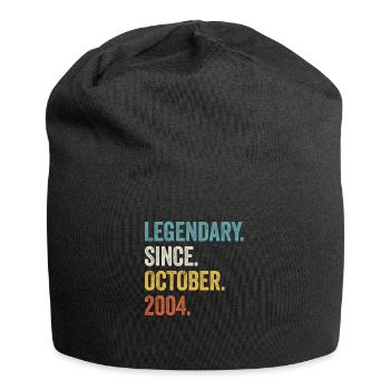 Legendary Since October 2004 18. Geburtstag - Jersey-Beanie - Schwarz - Vorne