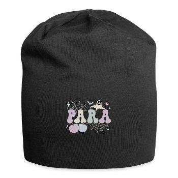 Paraprofessional Halloween Para Teacher Parapro - Jersey Beanie - black - Front