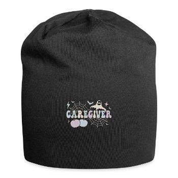 Caregiver Halloween Caregiving Gifts Caregivers - Jersey Beanie - black - Front
