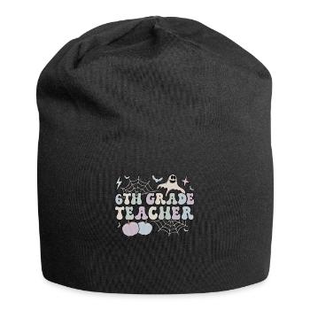 6th Grade Teacher Halloween Sixth Grade Crew - Jersey-Beanie - Schwarz - Vorne