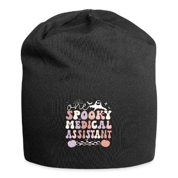 Assistant médical Halloween Med Assistant Cadeaux - Bonnet en jersey - noir - Devant