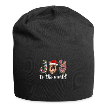 German Shepherd Christmas German Shepherd Xmas - Jersey-Beanie - Schwarz - Vorne