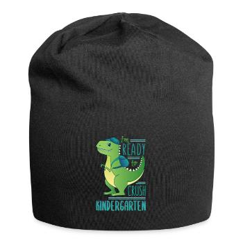I'm Ready To Crush Kindergarten Dinosaur - Jersey Beanie - black - Front