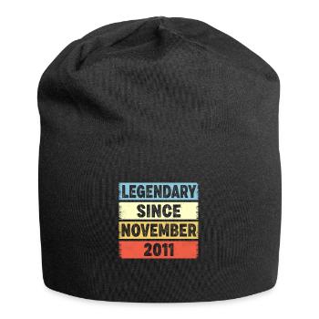 Legendary Since November 2011 11. Geburtstag - Jersey-Beanie - Schwarz - Vorne