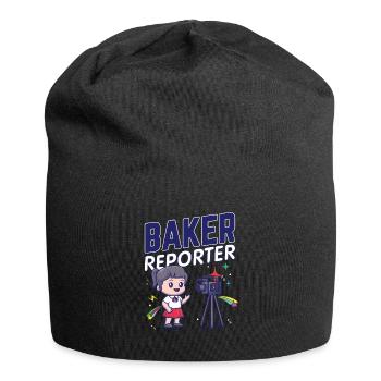 Baker Reporter Camera Microphone Girl Stars Quote - Jersey Beanie - black - Front