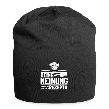 Kochen Chefkoch Hobbykoch Koch - Jersey-Beanie - Schwarz - Vorne