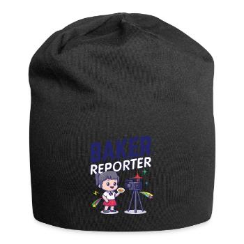 Baker Reporter Camera Microphone Girl Stars Quote - Jersey Beanie - black - Front