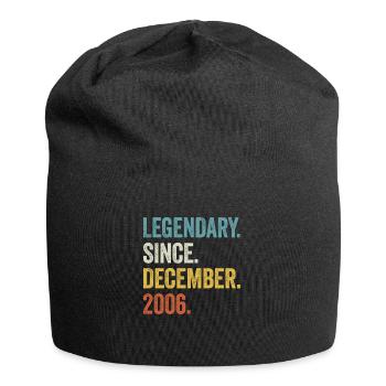Legendary Since December 2006 16. Geburtstag - Jersey-Beanie - Schwarz - Vorne