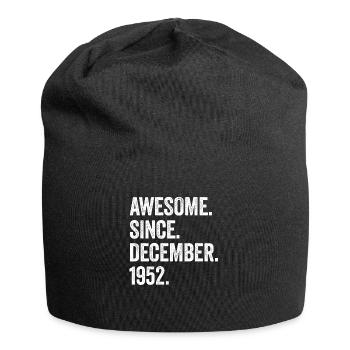 70 Years Old December 1952 70th Birthday - Jersey Beanie - black - Front