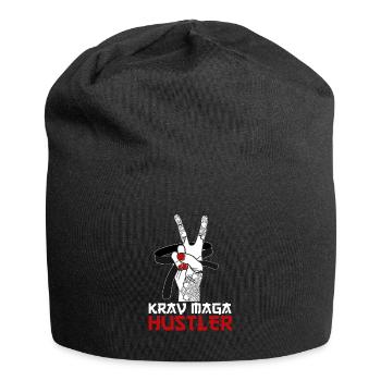 Krav Maga Apparel Israeli Self - Jersey-Beanie - Schwarz - Vorne
