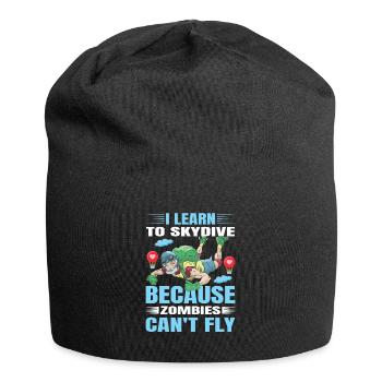Ich Lerne Fallschirmspringen - Jersey-Beanie - Schwarz - Vorne