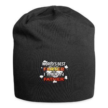 Weltbeste Farter Ich Meine Vater Geschenkmann - Jersey-Beanie - Schwarz - Vorne