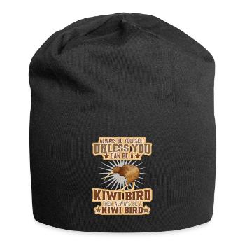 Neuseeland Kultur Kiwi Vogel Neuseeland Flagge - Jersey-Beanie - Schwarz - Vorne