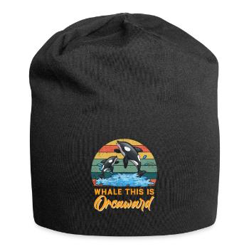 Orca Ocean Whale Orca Fan Sea Animal - Jersey Beanie - black - Front