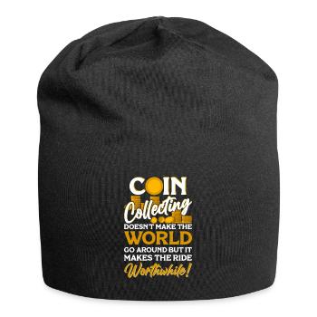 Coin collector Coin collecting Numismatists - Jersey Beanie - black - Front