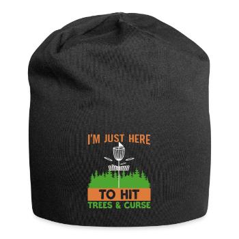 Disc Golf Player Frisbee Player - Bonnet en jersey - noir - Devant