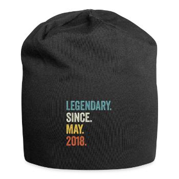 5 Years Old Legendary Since May 2018 5th Birthday - Jersey Beanie - black - Front