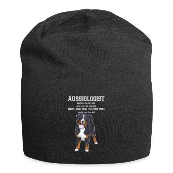 Australischer Schäferhund - Jersey-Beanie - Anthrazit - Vorne