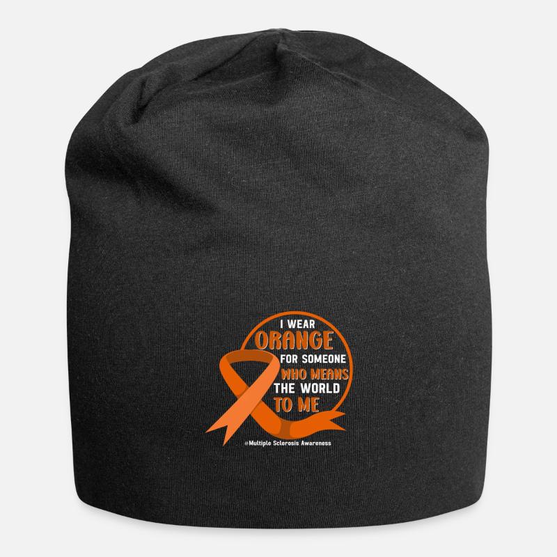 Multiple Sclerosis Awareness Day Multiple Sclerosis - Jersey Beanie - black