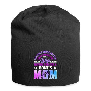 Stiefmutter Muttertag Stiefmama Mutter - Jersey-Beanie - Schwarz - Vorne