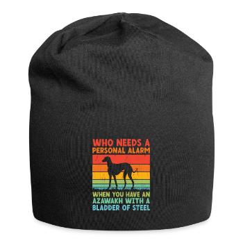 Azawakh Hundebesitzer Arabischer Windhund Tuareg Sloughi - Jersey-Beanie - Schwarz - Vorne