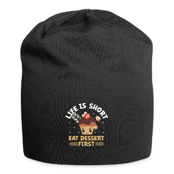 Backen Bäckerei Konditorei Konditor Bäcker Konditorei - Jersey-Beanie - Schwarz - Vorne