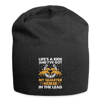American Quarter Horse Equestrian Horse Lover Hors - Bonnet en jersey - noir - Devant