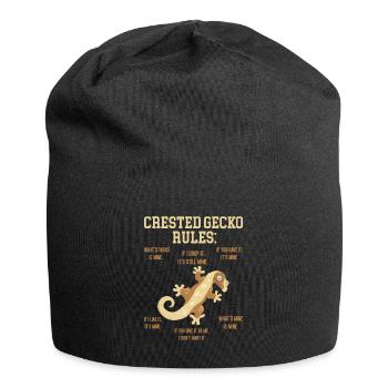 Crown Gecko Reptile Gecko Terrarium Pet - Bonnet en jersey - noir - Devant