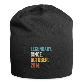 9ème anniversaire 9 ans légendaires depuis octobre 2014 - Bonnet en jersey - noir - Devant