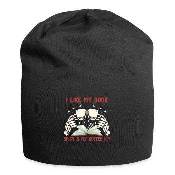 Book Lover Book Reader Coffee Lover - Bonnet en jersey - noir - Devant