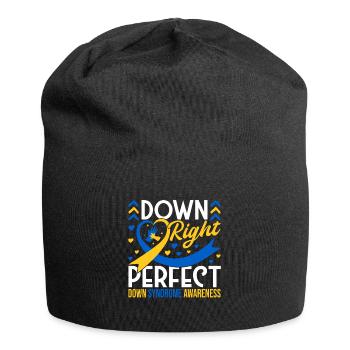 Down Syndrome Awareness Month Down - Jersey-Beanie - Schwarz - Vorne