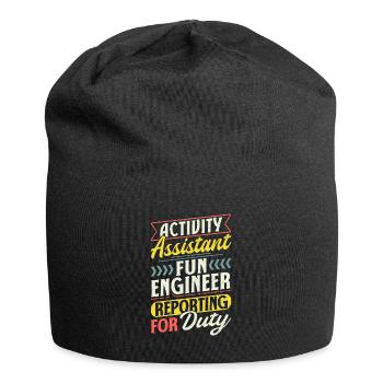 Funny Activity Assistant - Jersey-Beanie - Schwarz - Vorne