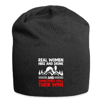 Wandern Bergsteigen Trekking Natur Outdoor Alco - Jersey-Beanie - Schwarz - Vorne